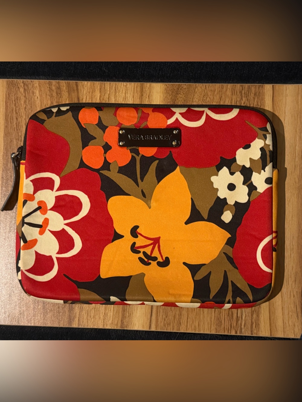 Vera Bradley Floral Tablet Case Zip Pouch